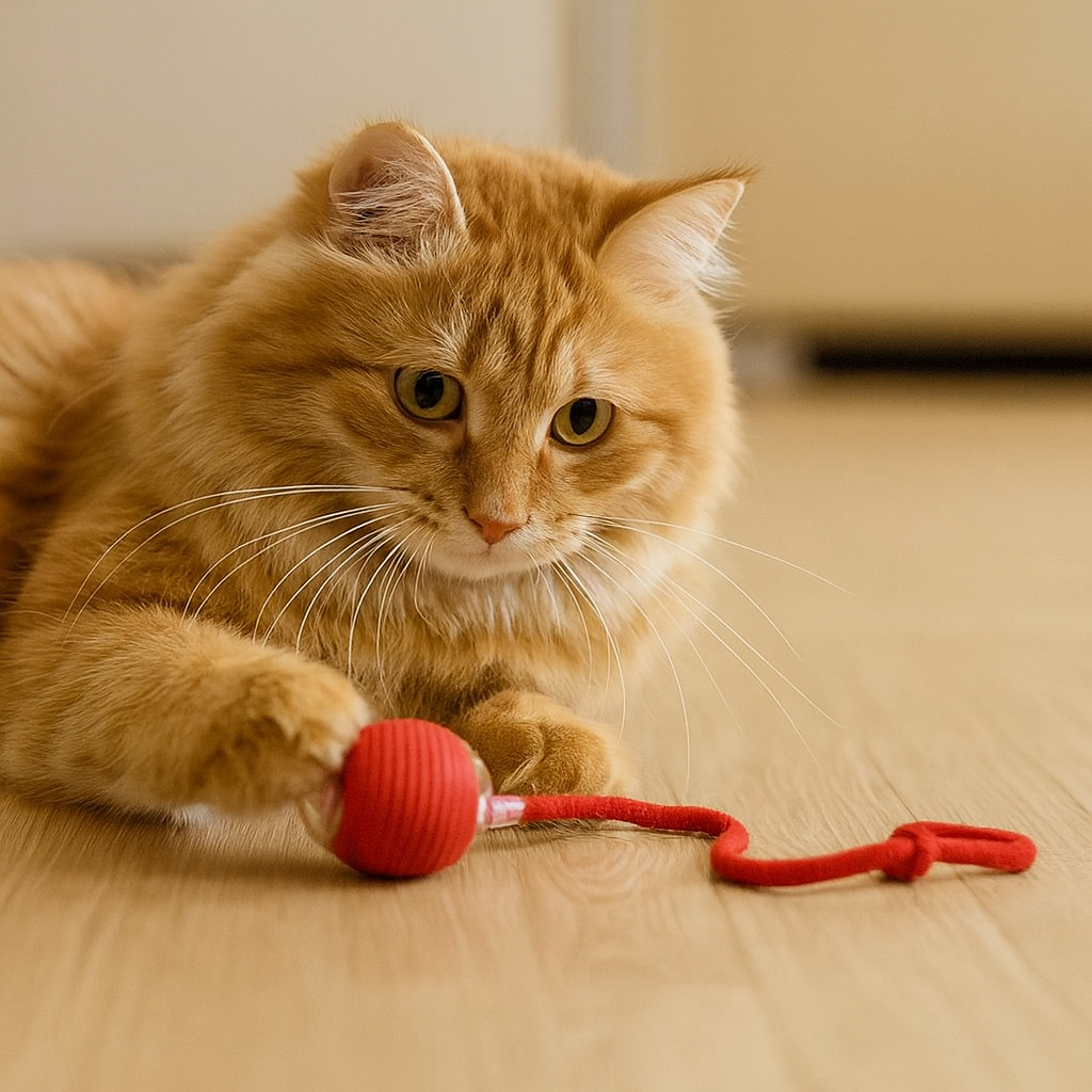 Interactive Play Ball With Tail For Cats