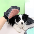 2 - In-1 Grooming Glove With Microfibre And Silicone - Gentle Massage And Efficient Hair Removal For Dogs And Cats