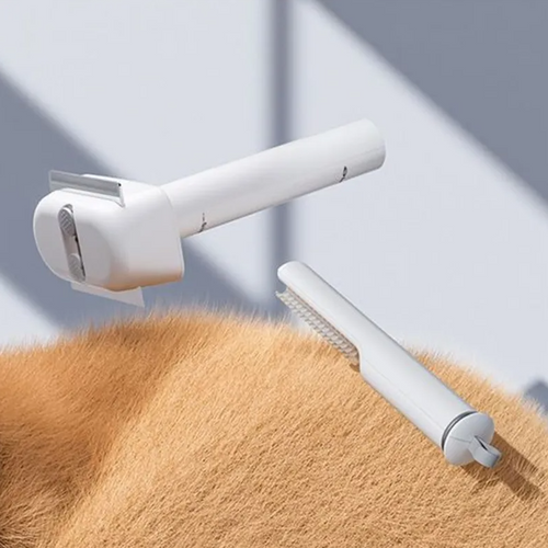 2 - In-1 Pet Brush With Fur Trimmer For Effective Grooming